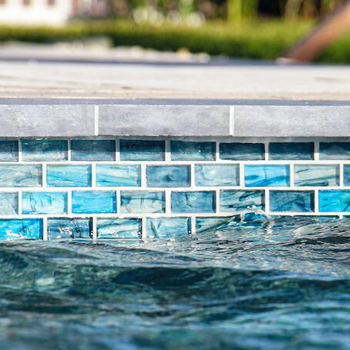 luxury pool tile full lining
