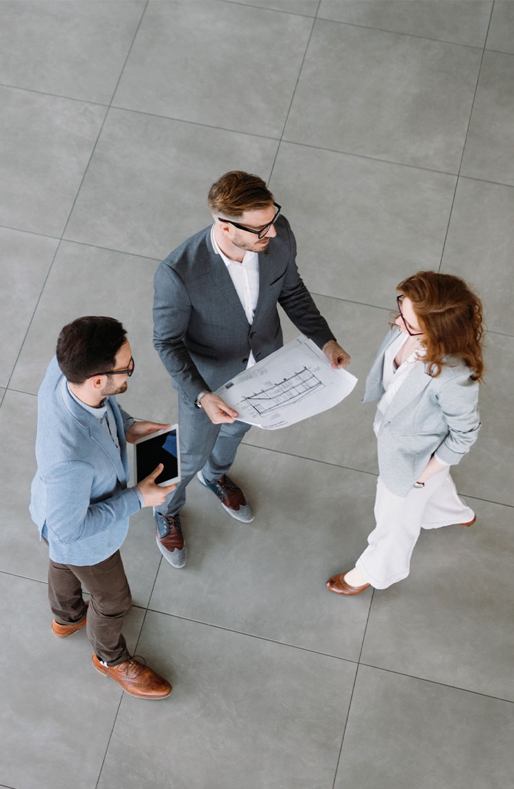 knowledge staff helps customers select tile