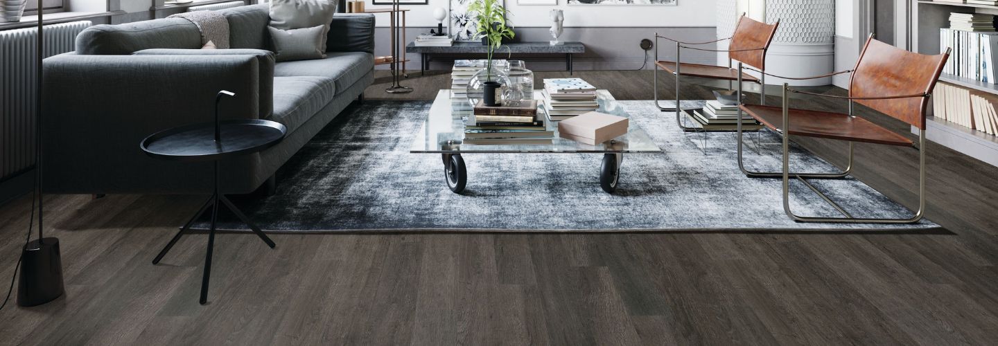 bedroom with LVT flooring