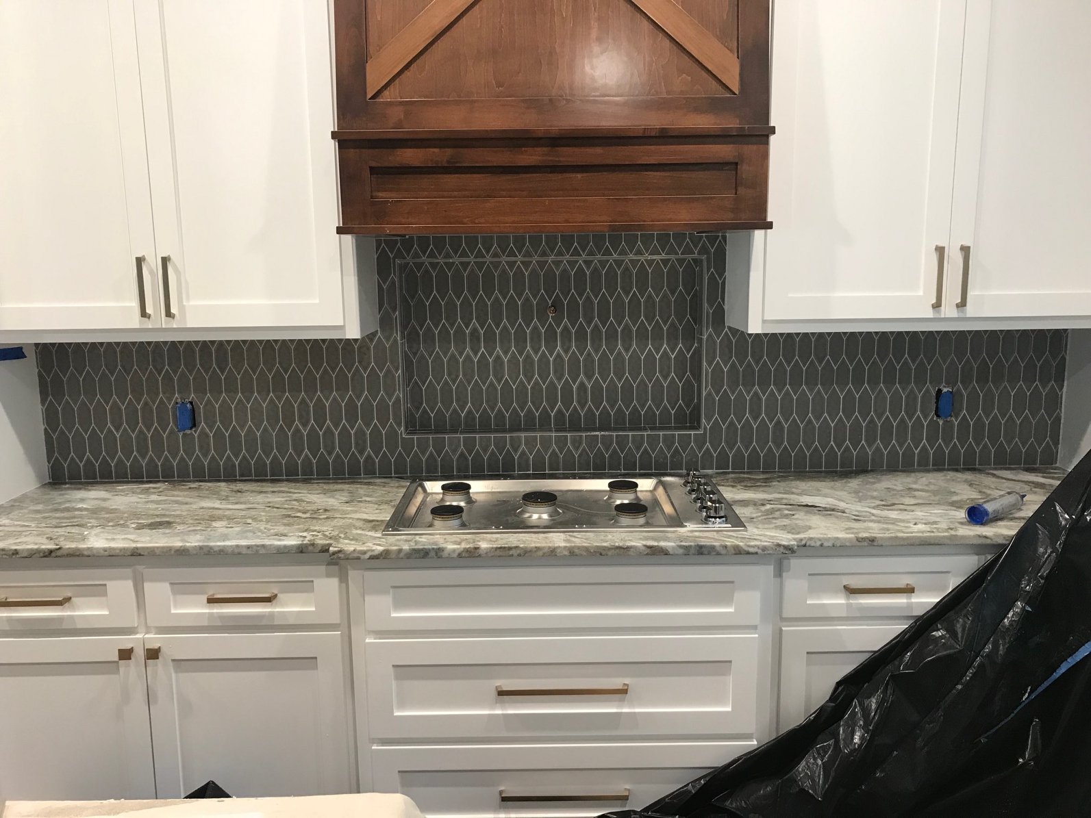 stone backsplash