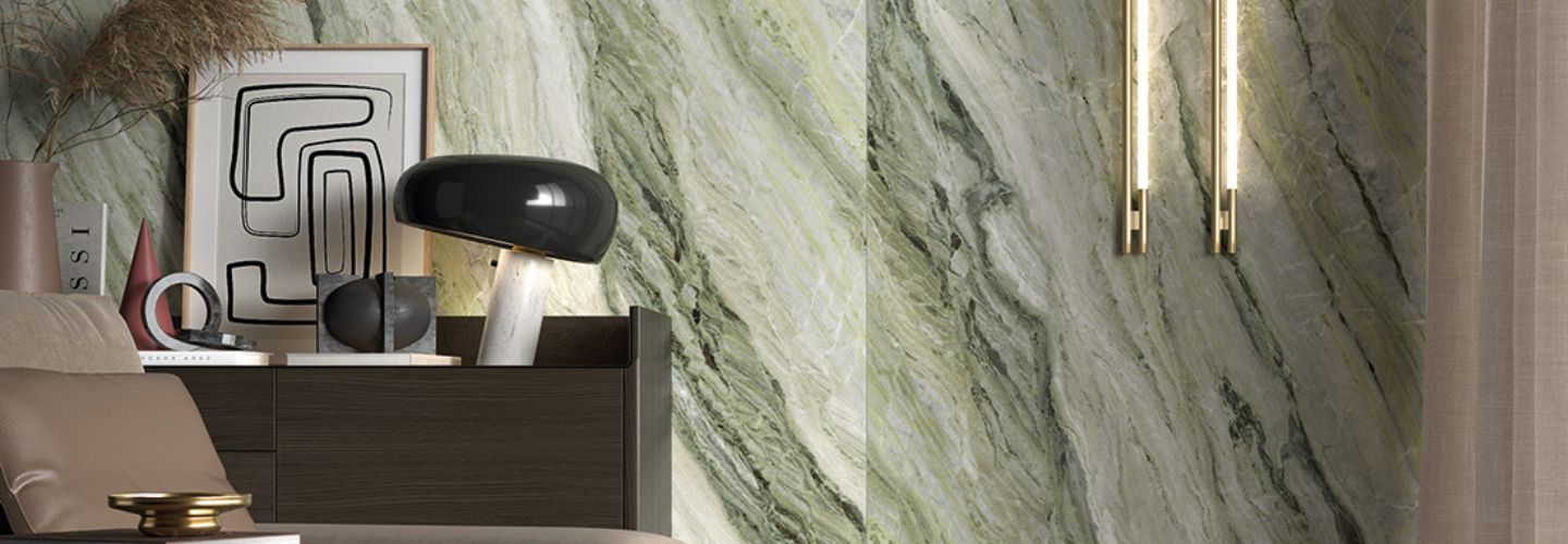 bathroom with porcelain panels 