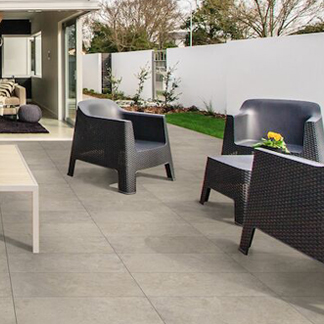 Standing stone exterior flooring surface
