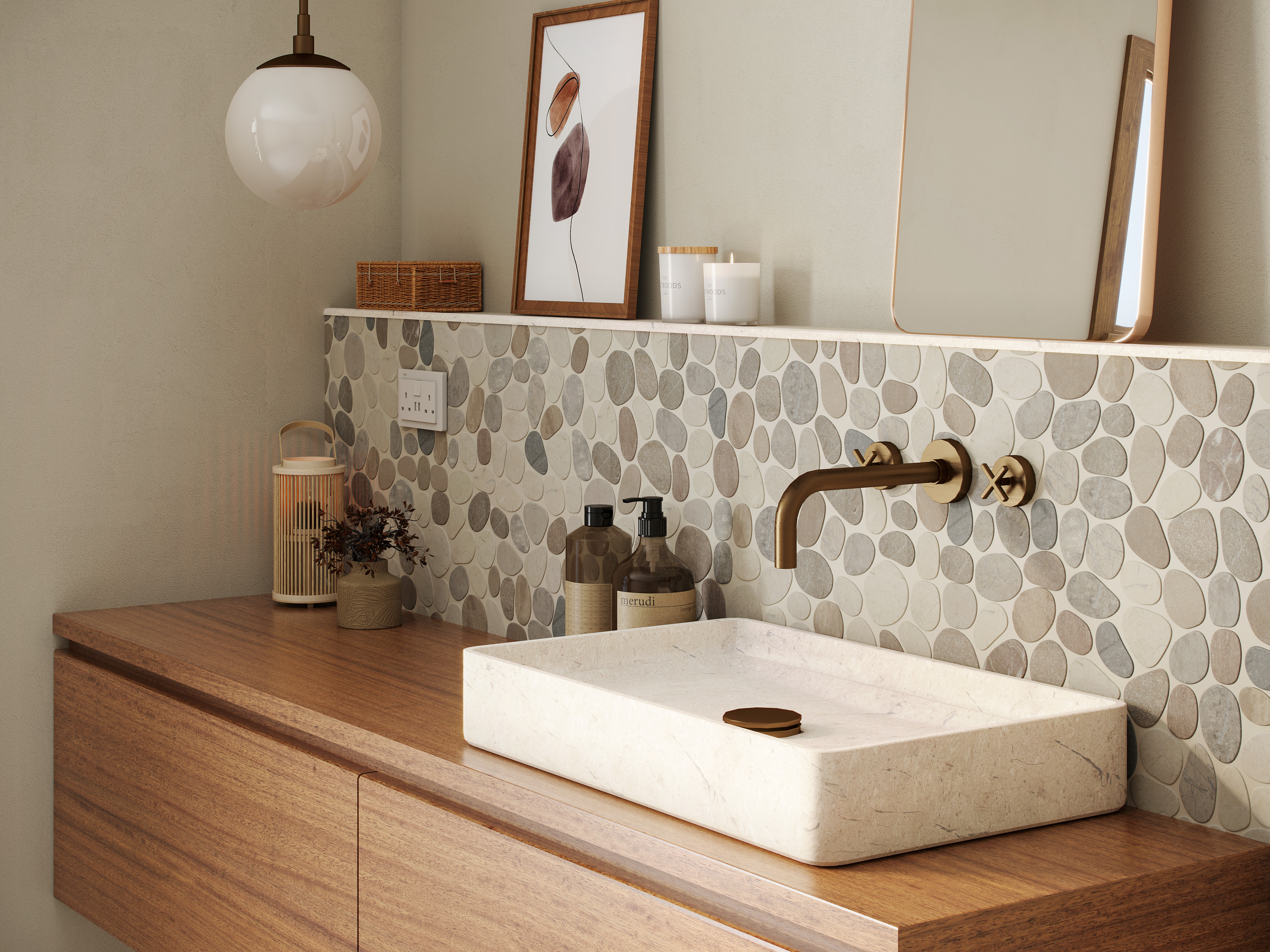 Waterbrook Grey Mix Sliced Pebble Natura – Tilemart