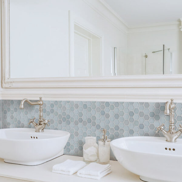 beautiful residential and commercial tile in a bathroom setting