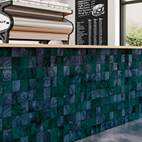 Crossville Convergence Glass blue wall tile