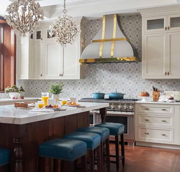 custom designed bathroom tile